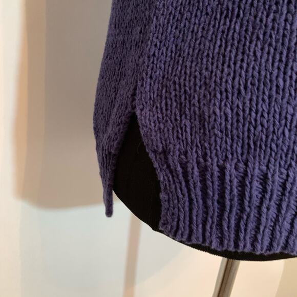 Vince blue crewneck knit ribbed trim sweater size Extra Small XS - Picture 4 of 11